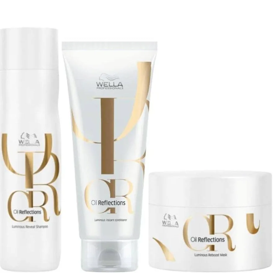 Kit Wella Professionals Oil Reflections Trio ( Shampoo 250ml + Mascara 150gr + Condicionador 200ml)