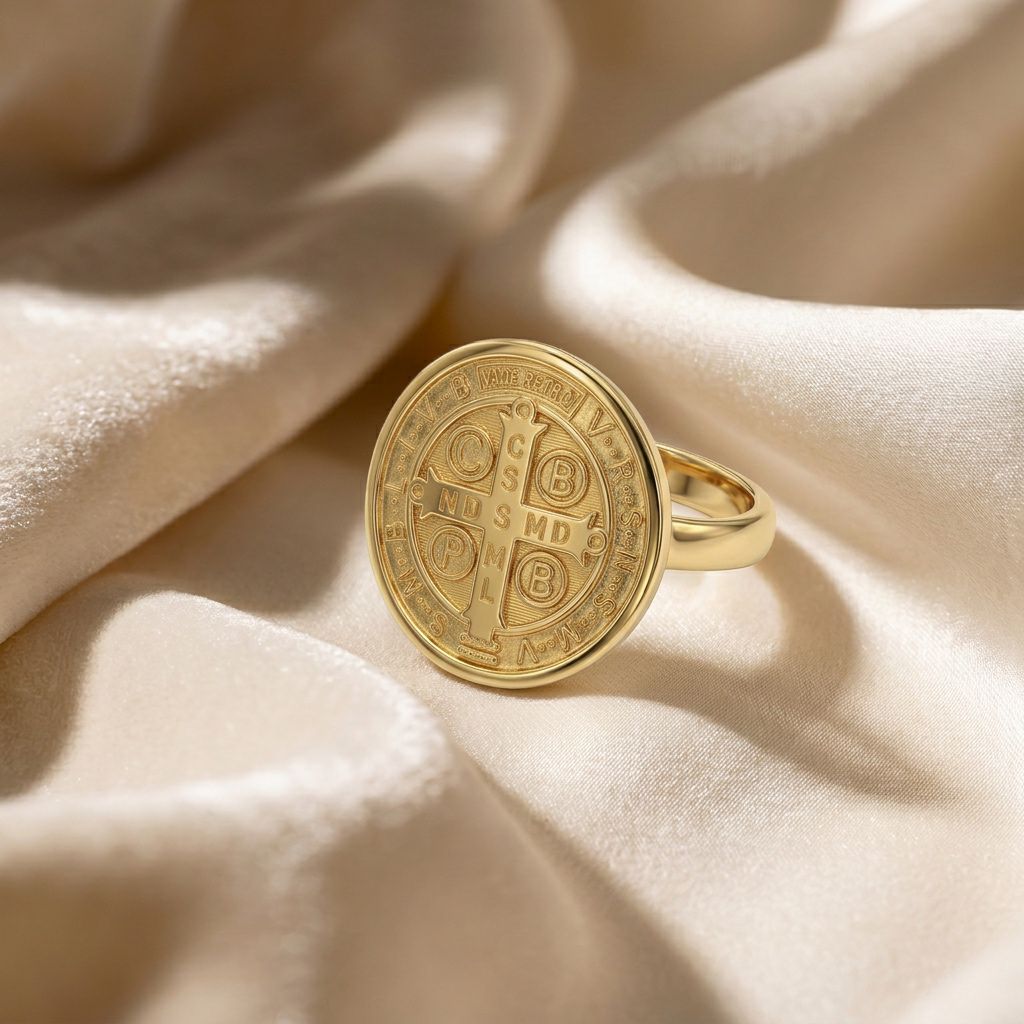 Anel São Bento Essencial Dourado - Imagem 3