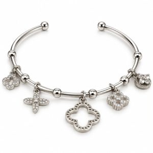 Bracelete Pingente Prata