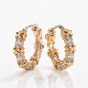 Brinco Argola Tiffany G Banho Misto