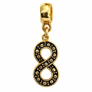 Pingente Berloque Infinito Dourado